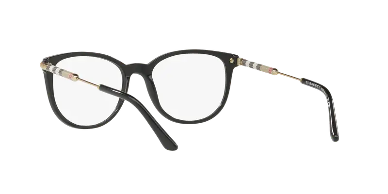Burberry Donna BE2255Q 3001 Montature da vista Acetato Nero Trasparente Squadrata Normale miniatura 3