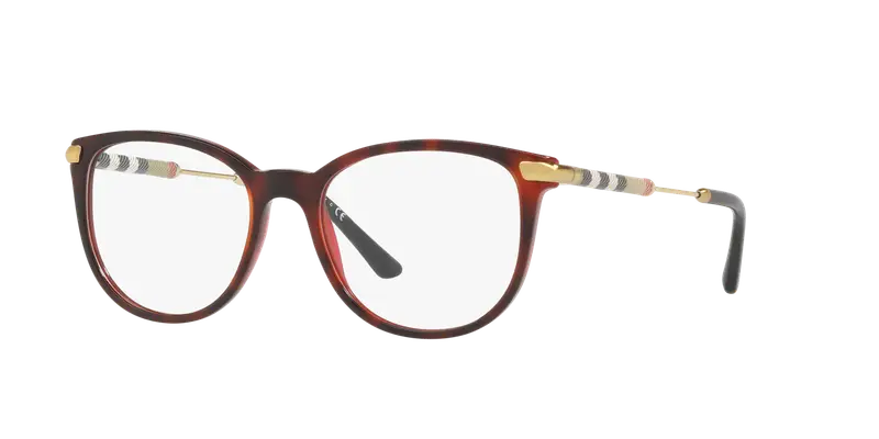 Burberry Donna BE2255Q 3657 Montature da vista Acetato Tartaruga Trasparente Squadrata Normale