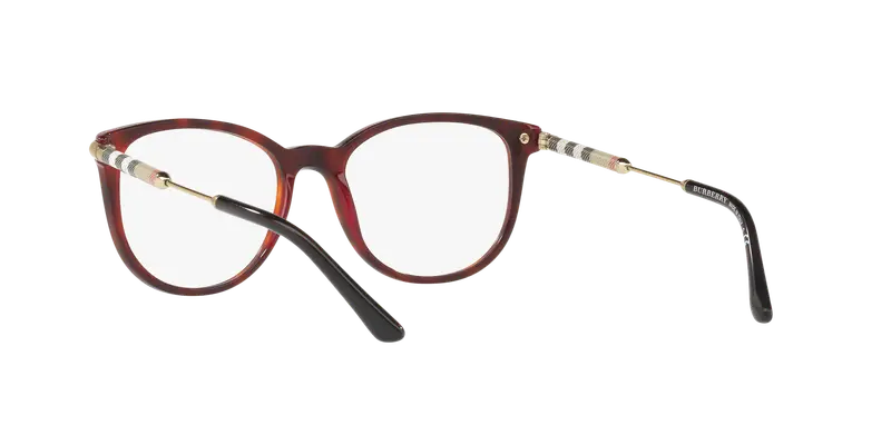 Burberry Donna BE2255Q 3657 Montature da vista Acetato Tartaruga Trasparente Squadrata Normale miniatura 3