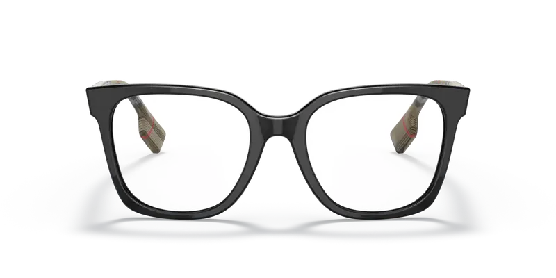 Burberry Donna BE2347 EVELYN 3942 Montature da vista Acetato Nero Trasparente Squadrata Normale miniatura 2