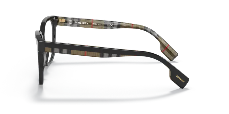 Burberry Donna BE2347 EVELYN 3942 Montature da vista Acetato Nero Trasparente Squadrata Normale miniatura 3