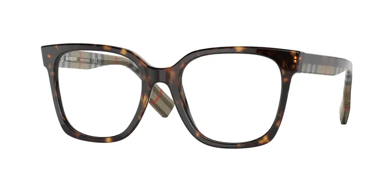 Burberry Donna BE2347 EVELYN 3943 Montature da vista Acetato Marrone Trasparente Squadrata Normale