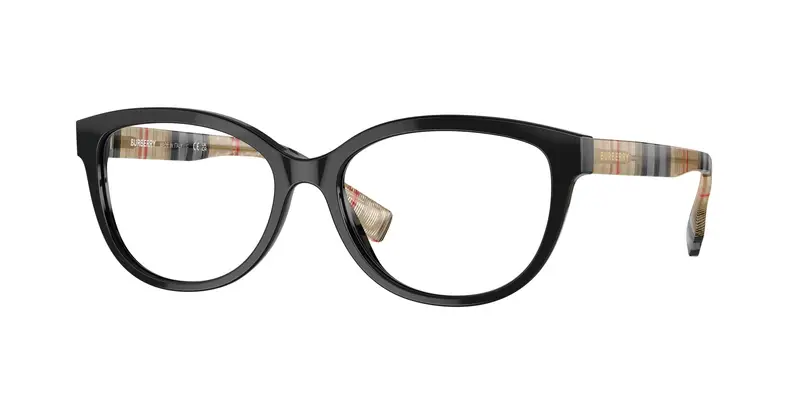 Burberry Donna BE2357 ESME 3757 Montature da vista Acetato Nero Trasparente Squadrata Normale