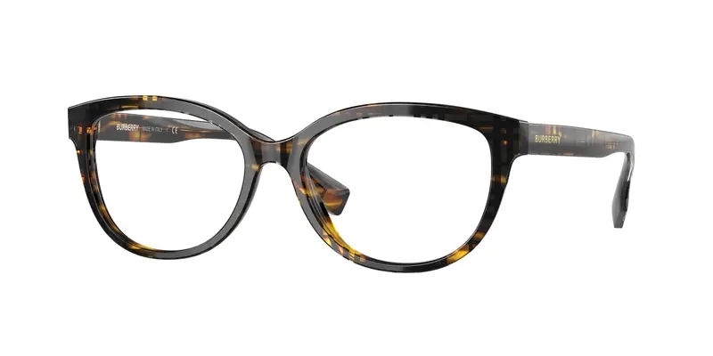 Burberry Donna BE2357 ESME 3981 Montature da vista Acetato Marrone Trasparente Squadrata Normale