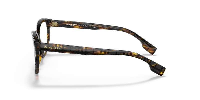 Burberry Donna BE2357 ESME 3981 Montature da vista Acetato Marrone Trasparente Squadrata Normale miniatura 3