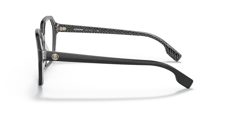 Burberry Donna BE2358 ISABELLA 3977 Montature da vista Acetato Nero Trasparente Squadrata Normale miniatura 3