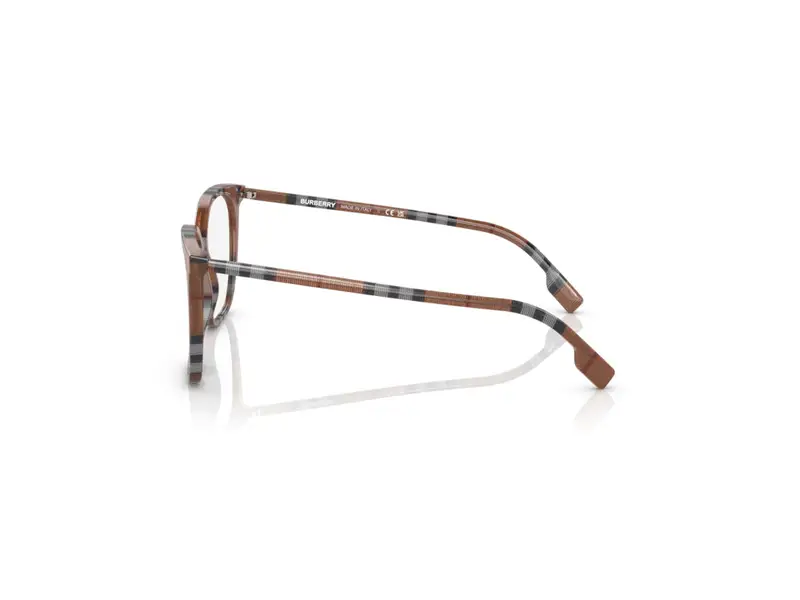 Burberry Donna BE2367 LOUISE 3966 Montature da vista Acetato Marrone Trasparente Squadrata Normale miniatura 2