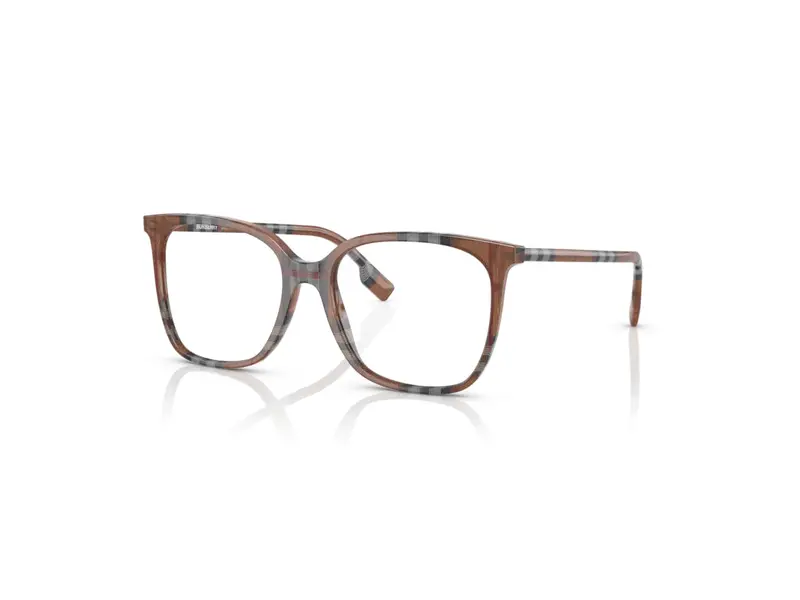 Burberry Donna BE2367 LOUISE 3966 Montature da vista Plastica Marrone a quadri  Squadrata