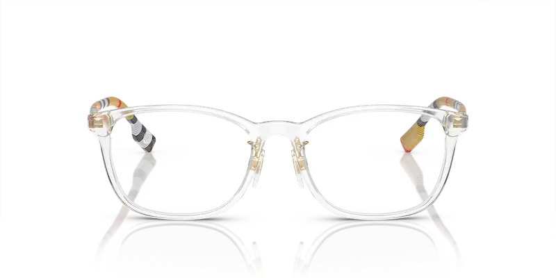 Burberry Donna BE2371D 3889 Montature da vista Acetato Trasparente Trasparente Squadrata Normale miniatura 2