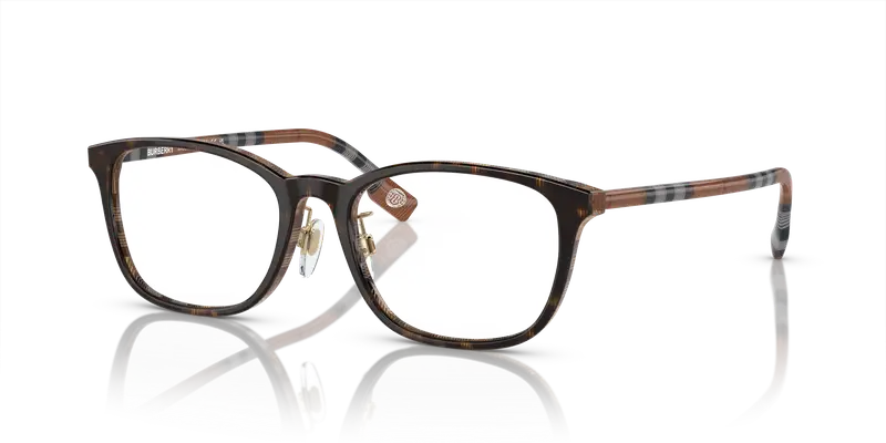 Burberry Donna BE2371D 4102 Montature da vista Acetato Tartaruga Trasparente Squadrata Normale miniatura 3