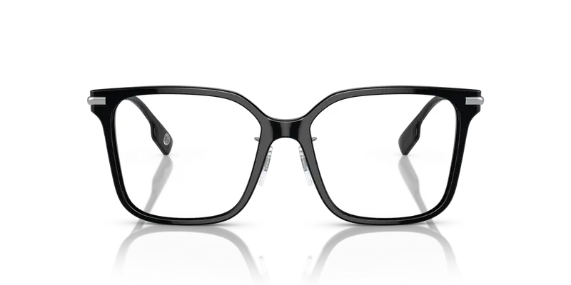 Burberry Donna BE2376 ELIZABETH 3001 Montature da vista Acetato Nero Trasparente Squadrata Normale miniatura 2