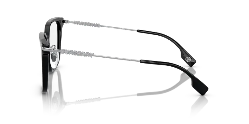 Burberry Donna BE2376 ELIZABETH 3001 Montature da vista Acetato Nero Trasparente Squadrata Normale miniatura 3