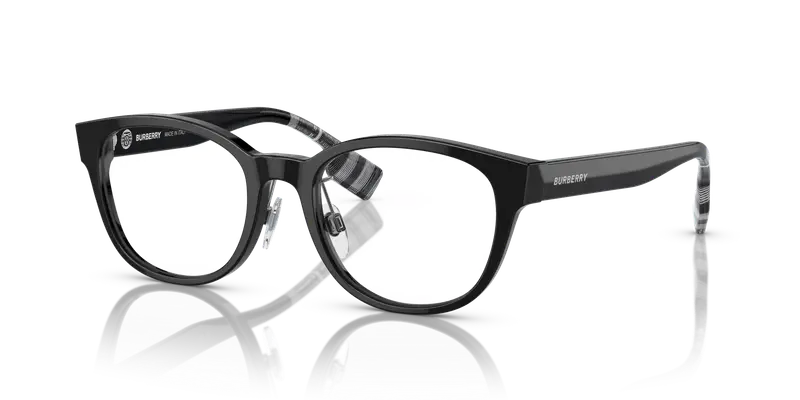 Burberry Donna BE2381D PEYTON 3001 Montature da vista Acetato Nero Trasparente Squadrata Normale miniatura 3