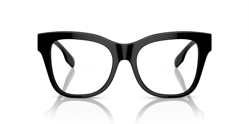 Burberry Donna BE2388 3001 Montature da vista Acetato Nero Trasparente Squadrata Normale miniatura 2