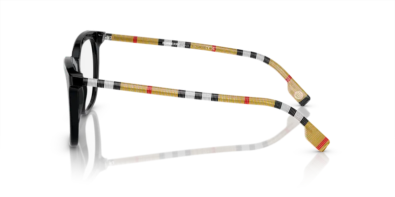 Burberry Donna BE2390 3853 Montature da vista Acetato Nero Trasparente Squadrata Normale miniatura 3