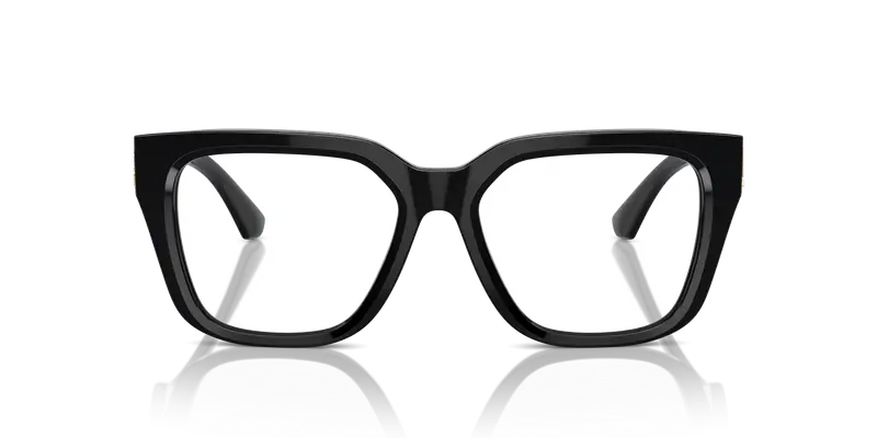 Burberry Donna BE2403 3001 Montature da vista Acetato Nero Trasparente Squadrata Normale miniatura 2