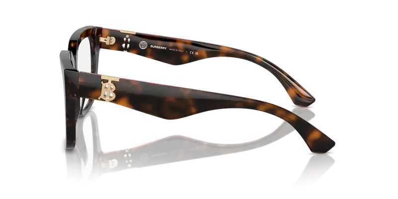 Burberry Donna BE2403 3002 Montature da vista Acetato Marrone Trasparente Squadrata Normale miniatura 3