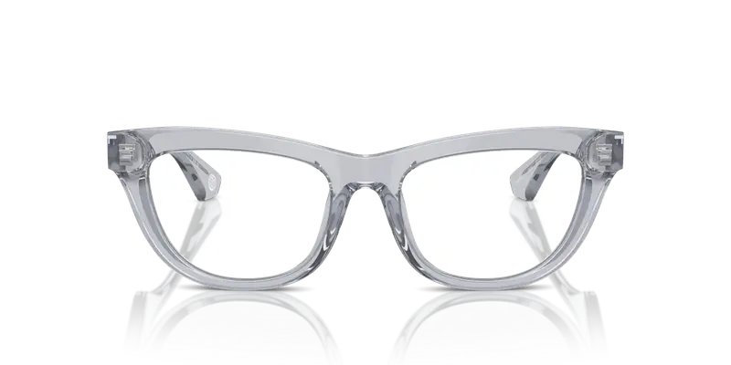 Burberry Donna BE2406U 3825 Montature da vista Acetato Grigio Trasparente Squadrata Normale miniatura 2