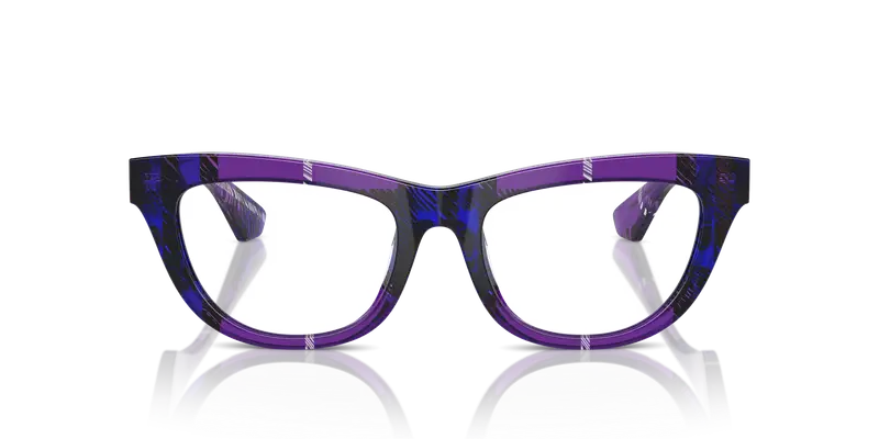Burberry Donna BE2406U 4113 Montature da vista Acetato Viola Trasparente Squadrata Normale miniatura 2