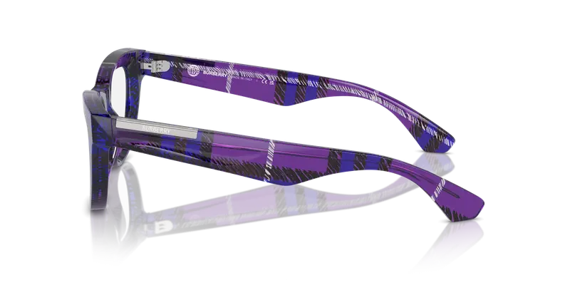 Burberry Donna BE2406U 4113 Montature da vista Acetato Viola Trasparente Squadrata Normale miniatura 3