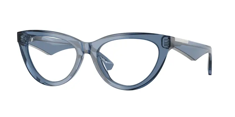 Burberry Donna BE2418U  4117 Montature da vista Acetato Blu Trasparente Cat Eye Normale