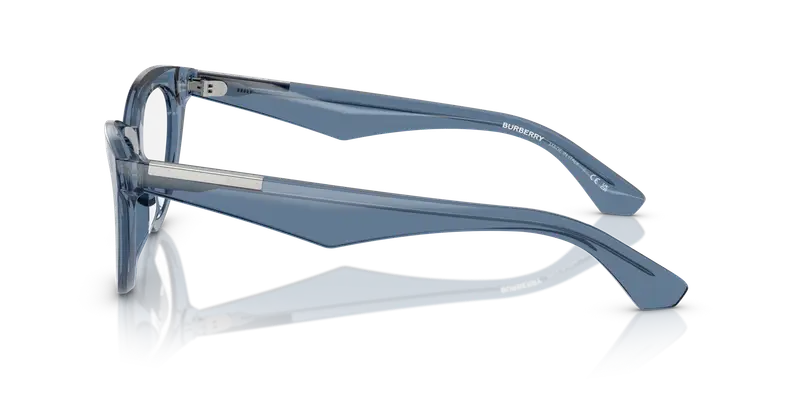 Burberry Donna BE2418U 4117 Montature da vista Acetato Blu Trasparente Cat Eye Normale miniatura 3