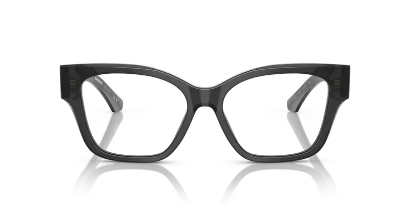 Burberry Donna BE2420 4112 Montature da vista Acetato Grigio Trasparente Cat Eye Normale miniatura 2