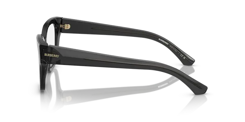 Burberry Donna BE2420 4112 Montature da vista Acetato Grigio Trasparente Cat Eye Normale miniatura 3