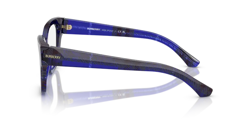 Burberry Donna BE2420 4114 Montature da vista Acetato Blu Trasparente Cat Eye Normale miniatura 3