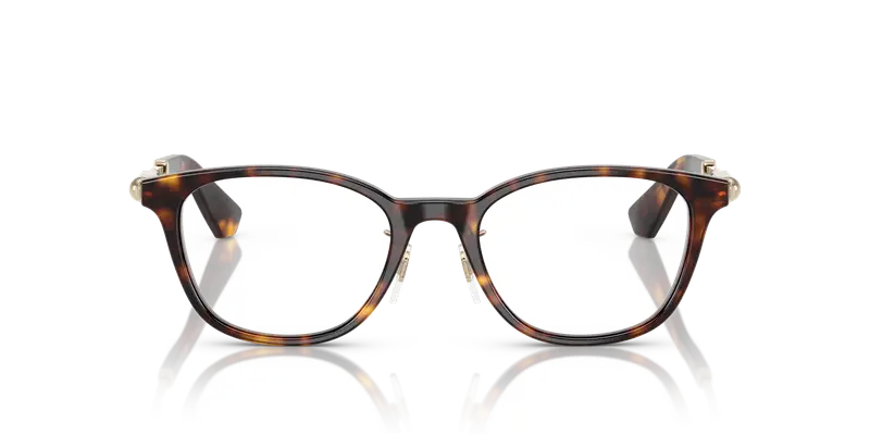 Burberry Donna BE2423D 3002 Montature da vista Acetato Marrone Trasparente Squadrata Normale miniatura 2