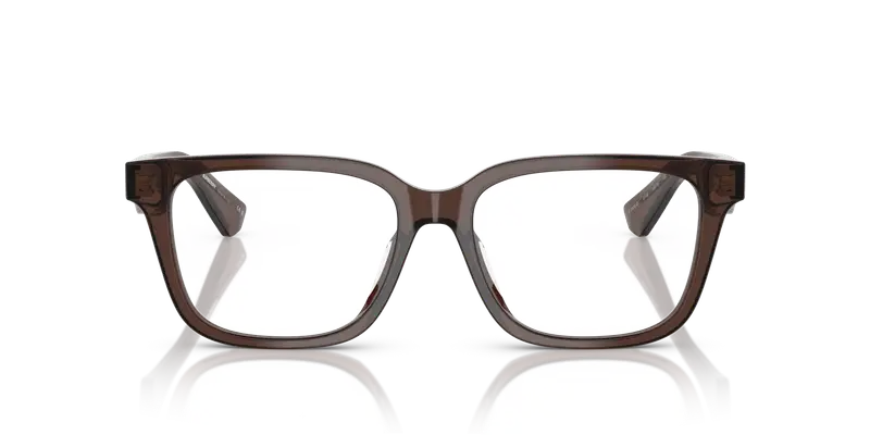 Burberry Donna BE2425D 4116 Montature da vista Acetato Marrone Trasparente Squadrata Normale miniatura 2