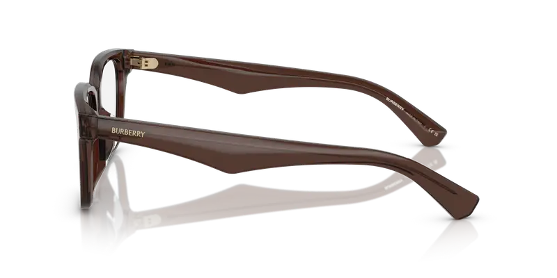 Burberry Donna BE2425D 4116 Montature da vista Acetato Marrone Trasparente Squadrata Normale miniatura 3
