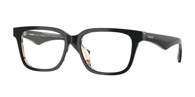 Burberry Donna BE2425D 4121 Montature da vista Acetato Nero Trasparente Squadrata Normale