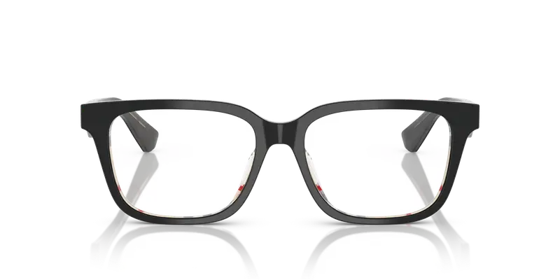 Burberry Donna BE2425D 4121 Montature da vista Acetato Nero Trasparente Squadrata Normale miniatura 2