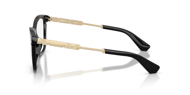 Burberry Donna BE2427U 3001 Montature da vista Iniettato Nero Trasparente Cat Eye Normale miniatura 3