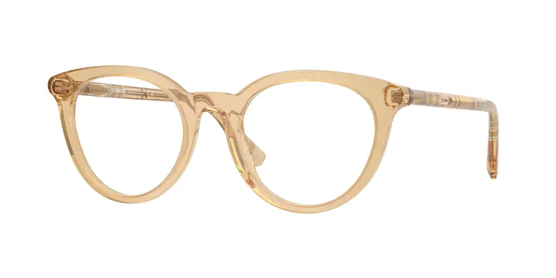 Burberry Donna BE2429  4167 Montature da vista Acetato Beige Trasparente Rotonda Normale