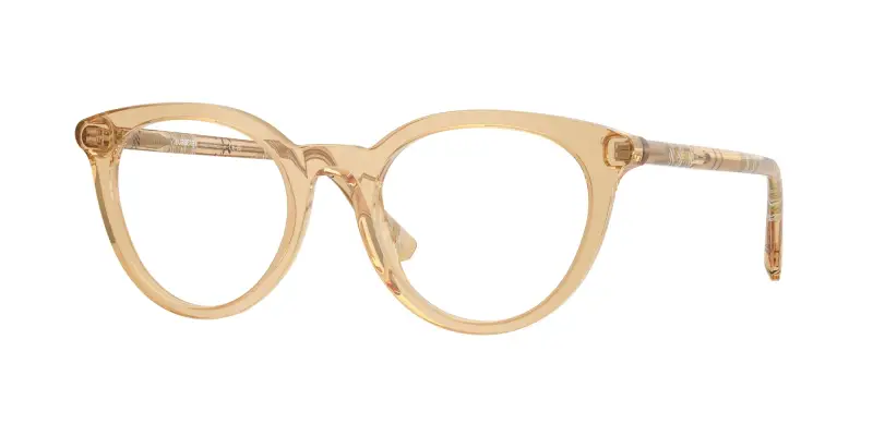 Donna BE2429 4167 Montature da vista Acetato Beige Trasparente Rotonda Normale