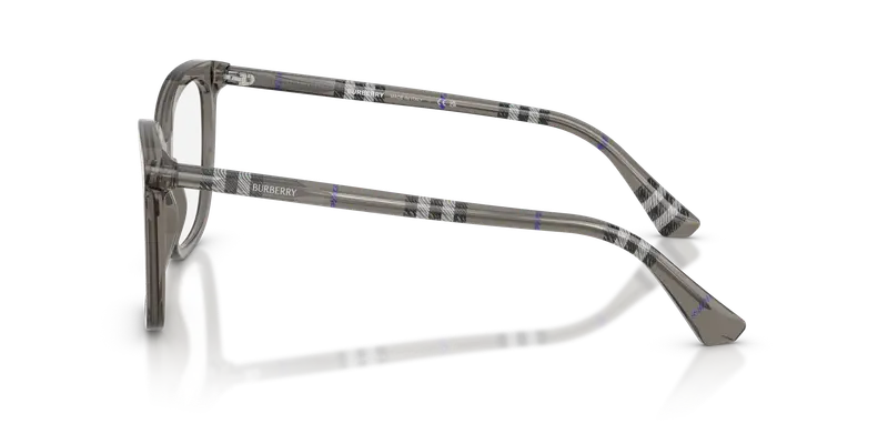 Burberry Donna BE2430 4160 Montature da vista Acetato Grigio Trasparente Squadrata Normale miniatura 3