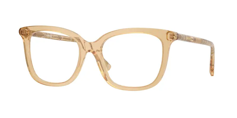 Burberry Donna BE2430 4167 Montature da vista Acetato Beige Trasparente Squadrata Normale