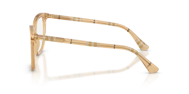 Burberry Donna BE2430 4167 Montature da vista Acetato Beige Trasparente Squadrata Normale miniatura 3