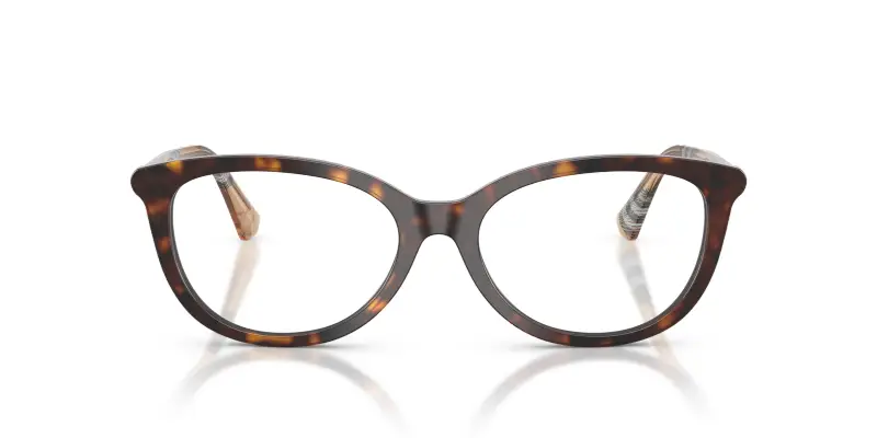 Donna BE2431 4216 Montature da vista Acetato Marrone Trasparente Cat Eye Normale miniatura 3