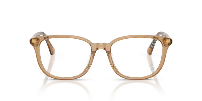 Burberry Donna BE2434D 4164 Montature da vista Acetato Beige Trasparente Squadrata Normale miniatura 2