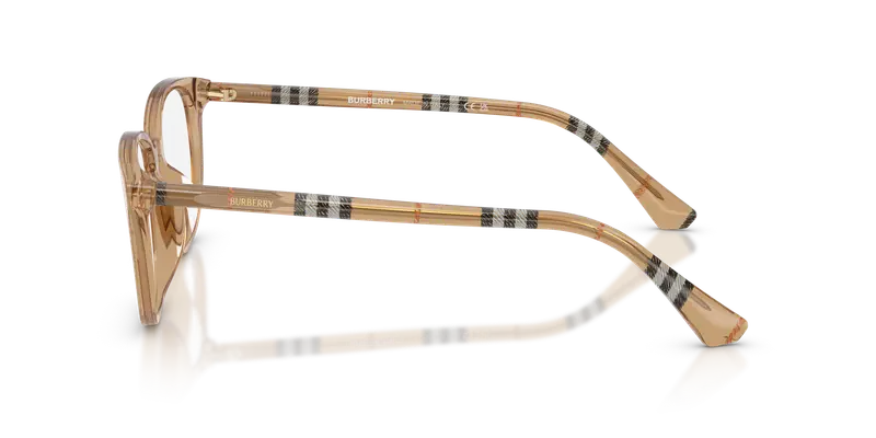 Burberry Donna BE2434D 4164 Montature da vista Acetato Beige Trasparente Squadrata Normale miniatura 3