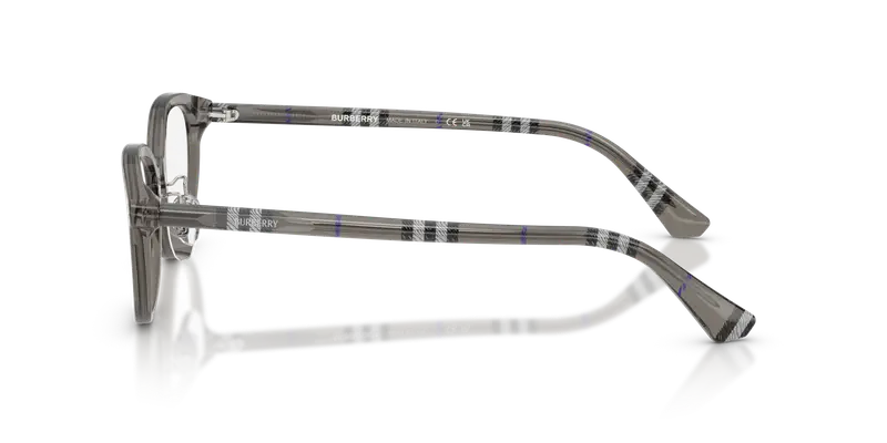 Burberry Donna BE2435D 4160 Montature da vista Acetato Grigio Trasparente Pantos Normale miniatura 3