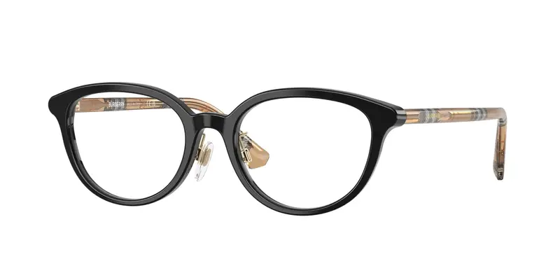 Burberry Donna BE2435D  4161 Montature da vista Acetato Nero Trasparente Pantos Normale