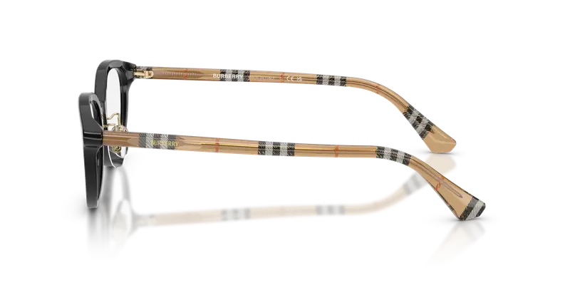 Burberry Donna BE2435D 4161 Montature da vista Acetato Nero Trasparente Pantos Normale miniatura 3