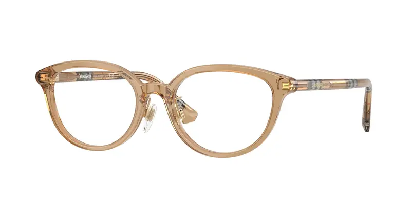 Burberry Donna BE2435D  4164 Montature da vista Acetato Beige Trasparente Pantos Normale