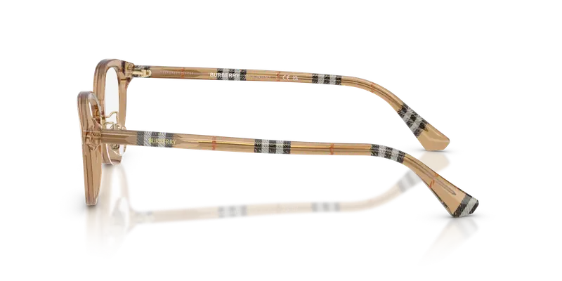 Burberry Donna BE2435D 4164 Montature da vista Acetato Beige Trasparente Pantos Normale miniatura 3