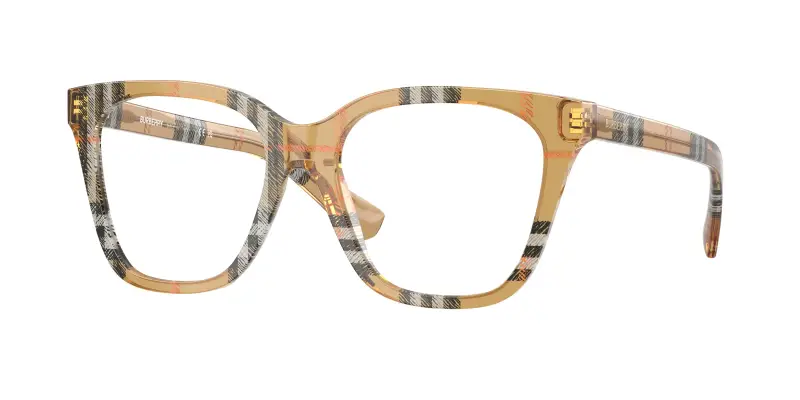 Donna BE2438 4163 Montature da vista Acetato Marrone Trasparente Squadrata Normale
