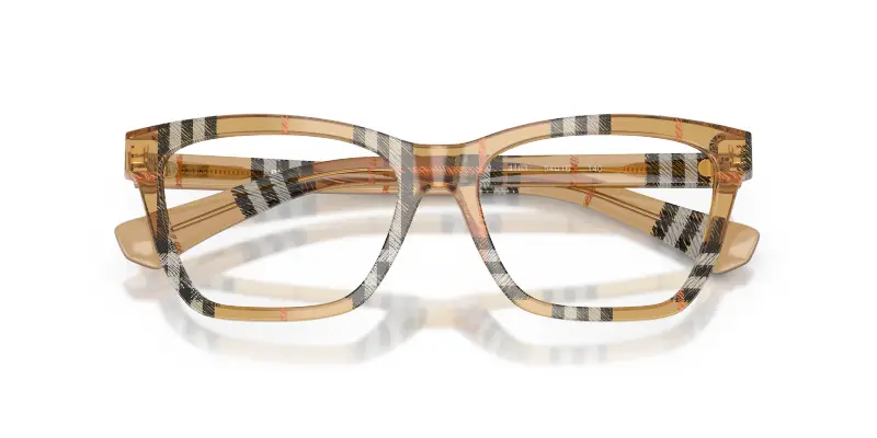 Donna BE2440 4163 Montature da vista Acetato Marrone Trasparente Squadrata Normale miniatura 2